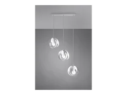 Sollux Lighting Tulos Lámpara de Techo Colgante Bar, Blanco, 3x E27