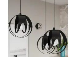 Sollux Lighting Tulos Lámpara de Techo Colgante Cluster, Negro, 3x E27