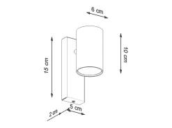 Sollux Lighting Utti Foco individual, blanco, 1x GU10