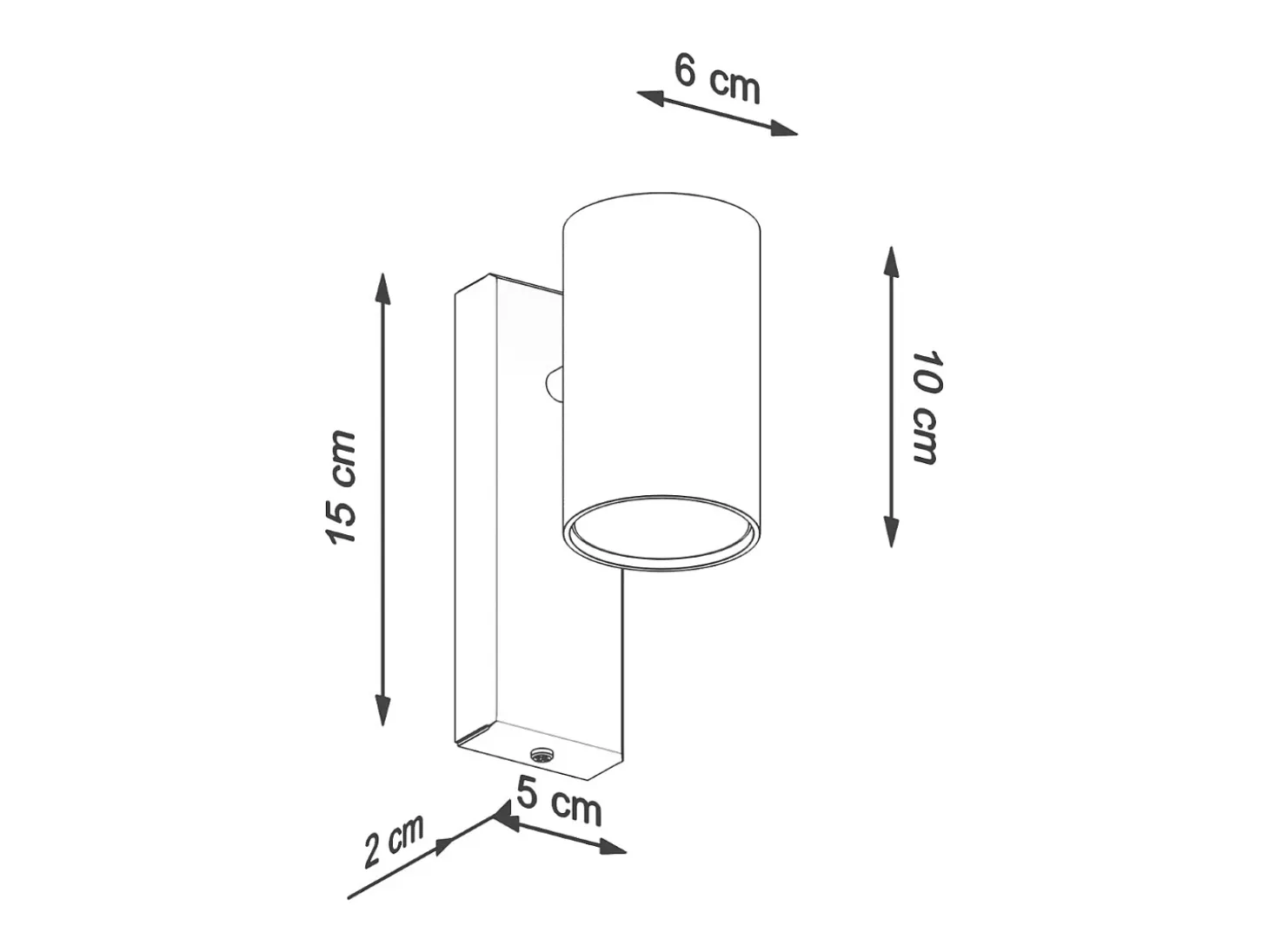 Sollux Lighting Utti Foco individual, blanco, 1x GU10