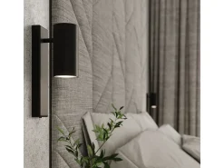 Sollux Lighting Utti Foco individual, negro, 1x GU10