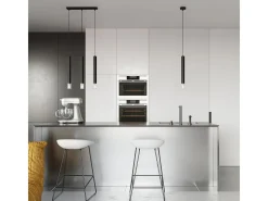 Sollux Lighting Wezyr Lámpara de Techo Colgante Bar, Negro, 2x G9