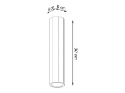 Sollux Lighting Zeke Foco empotrable octogonal de madera de roble, 17,5 cm