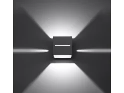 Sollux LOBO - 1 Light Up Down Wall Gris claro, G9