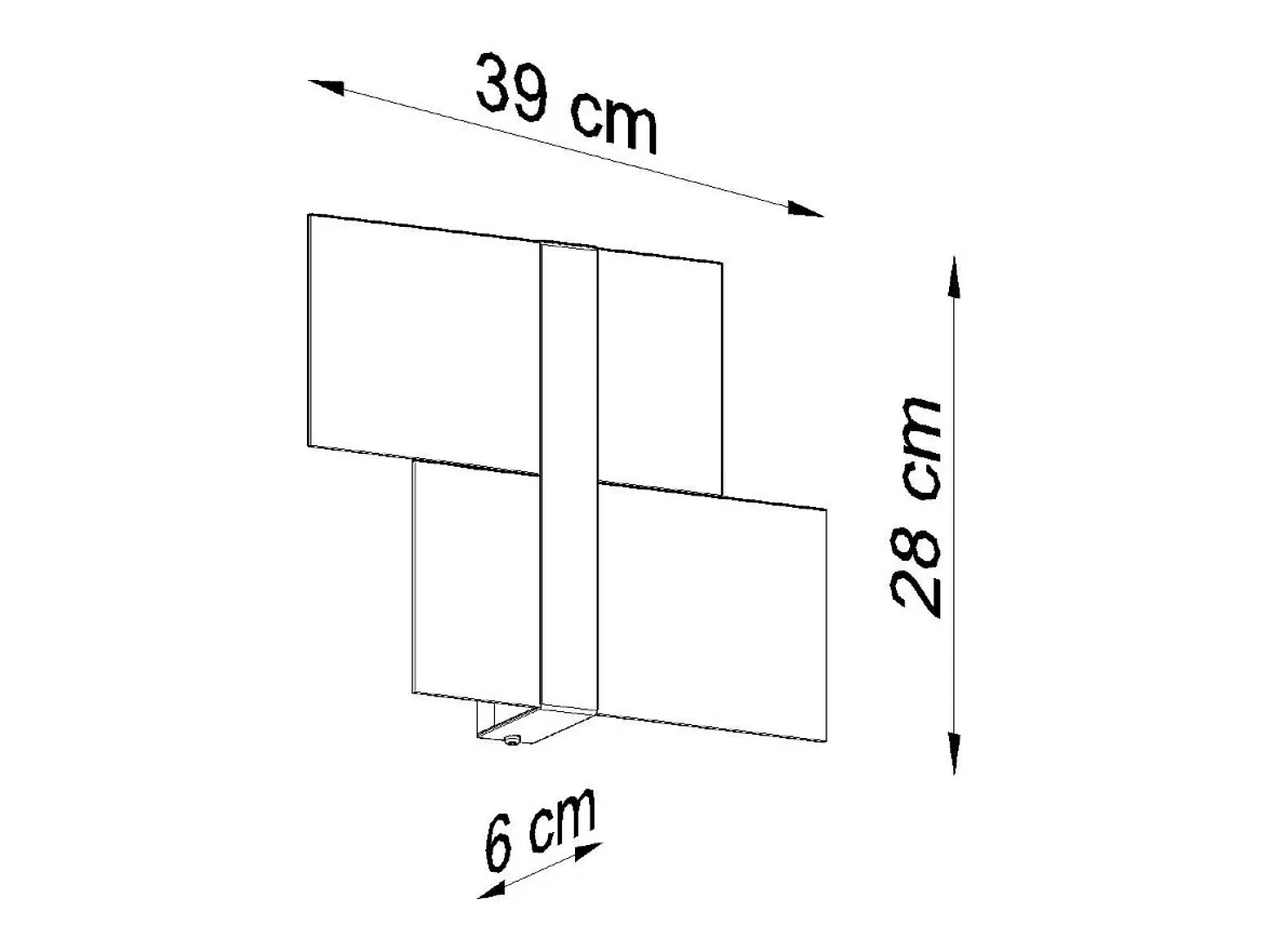 Sollux MASSIMO - Aplique de pared empotrado con 2 luces Blanco, Cromado, G9