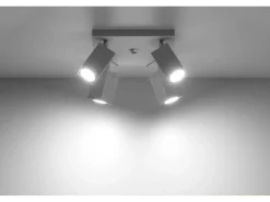 Sollux MERIDA - Barra de 4 focos de luz blanca, GU10