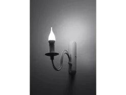 Sollux MINERWA - 1 luz de pared Vela Vela Blanca, E14