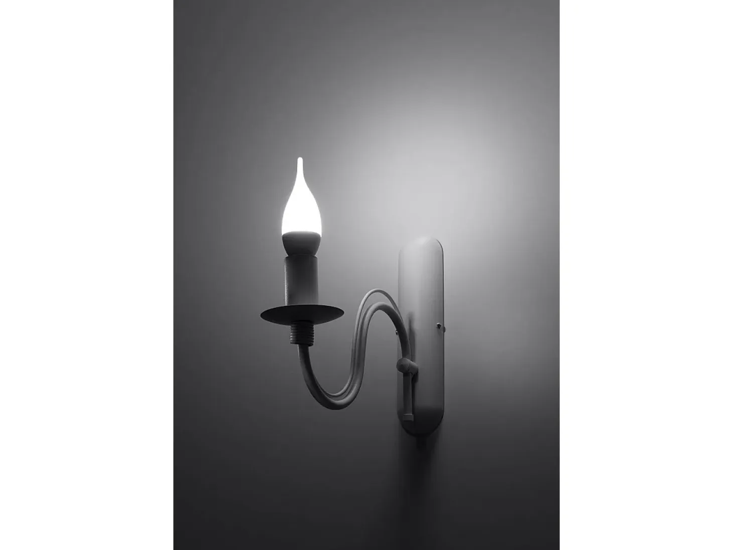 Sollux MINERWA - 1 luz de pared Vela Vela Blanca, E14