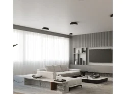 Sollux MONO - Lámpara de techo empotrada de 2 luces en blanco y negro, GU10