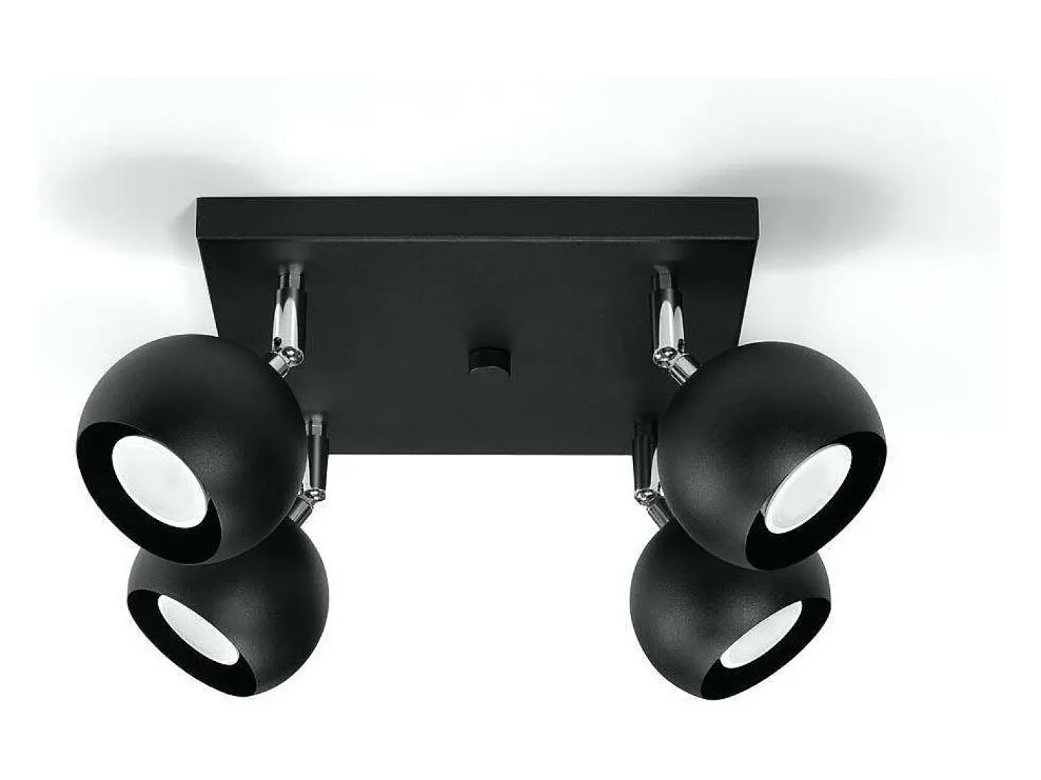 Sollux OCULARE - Cluster de 4 focos de luz negro, GU10