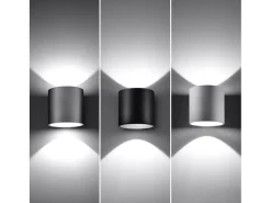 Sollux ORBIS - 1 Light Up Down Wall Gris claro, G9