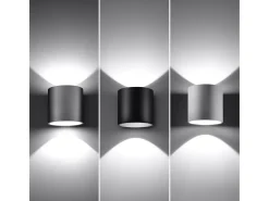 Sollux ORBIS - 1 lámpara de pared Light Up Down Blanca, G9