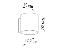 Sollux ORBIS - 1 lámpara de pared Light Up Down Blanca, G9