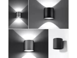 Sollux ORBIS - 1 lámpara de pared Light Up Down Blanca, G9