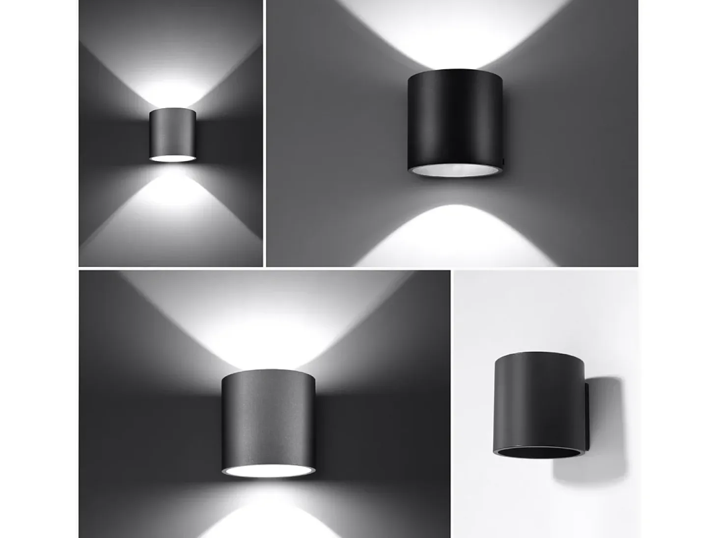 Sollux ORBIS - 1 lámpara de pared Light Up Down Blanca, G9