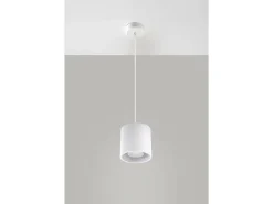 Sollux ORBIS - Lámpara colgante de techo redonda con 1 luz Blanca, GU10