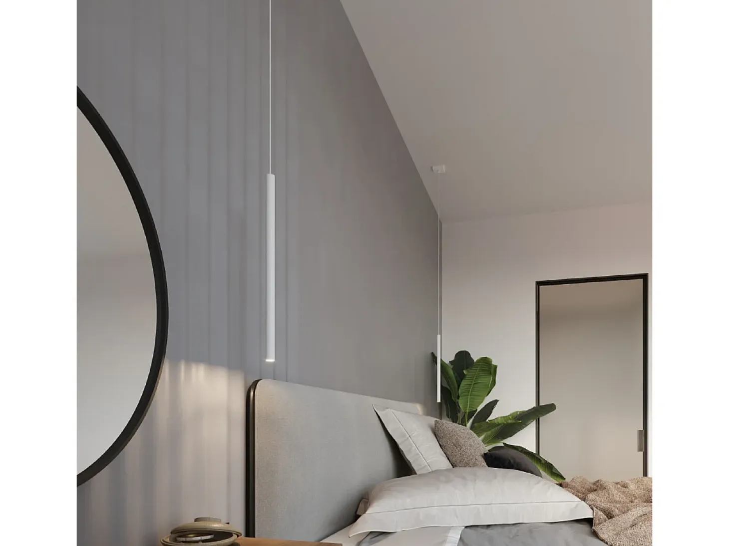 Sollux PASTELO - Lámpara colgante de techo con 1 luz blanca, G9