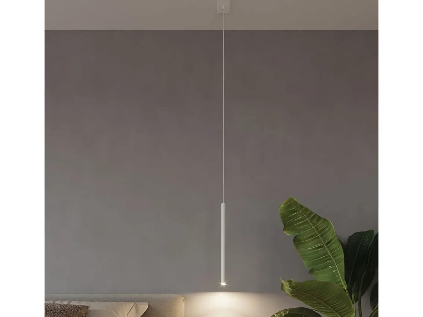 Sollux PASTELO - Lámpara colgante de techo con 1 luz blanca, G9