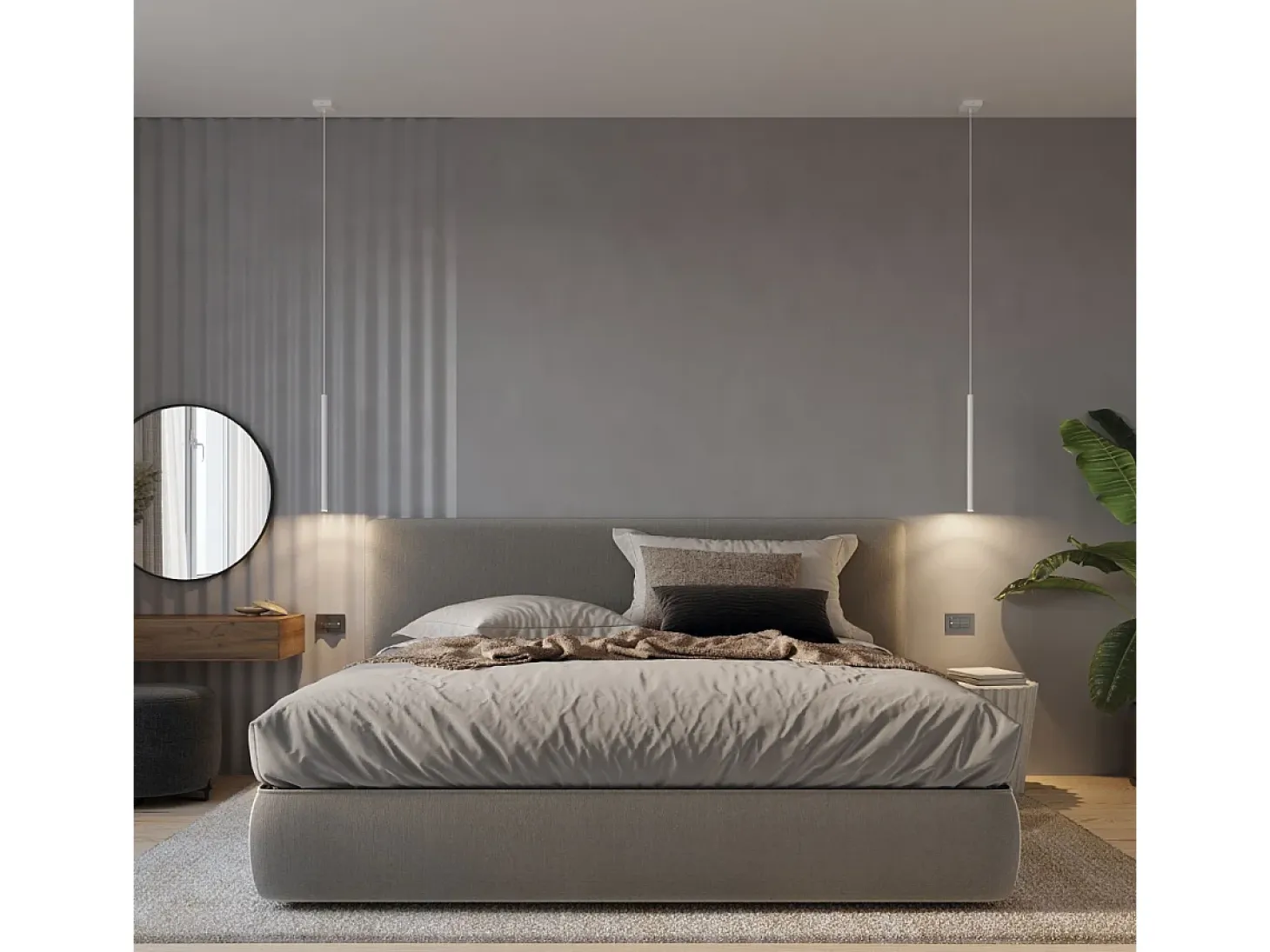 Sollux PASTELO - Lámpara colgante de techo con 1 luz blanca, G9