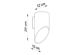 Sollux PENNE - 1 lámpara de pared Light Up Down Blanca, G9
