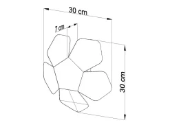 Sollux PENTA - Aplique de pared 2 luces Negro, G9