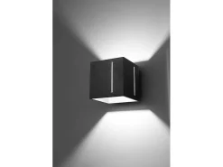 Sollux PIXAR - 1 lámpara de pared empotrada en negro, G9