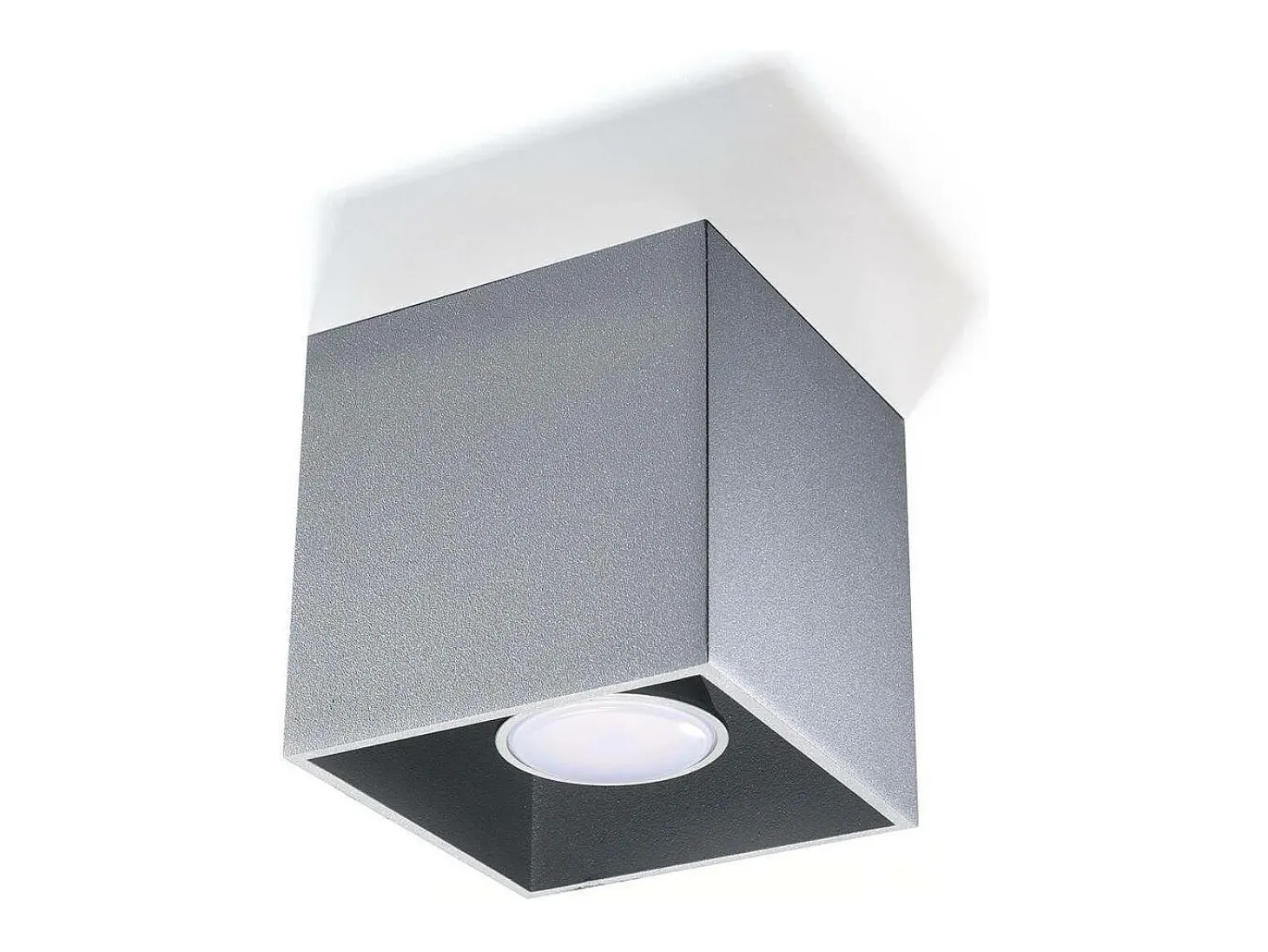 Sollux QUAD - 1 Downlight de superficie gris, GU10