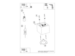 Sollux QUAD - 1 Downlight de superficie gris, GU10