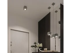 Sollux QUAD - 1 Downlight de superficie gris, GU10