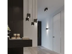 Sollux QUAD - 1 lámpara de pared Light Up Down Negra, G9