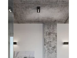 Sollux QUAD MAXI - 2 Light Up Down Flush Wall Gris claro