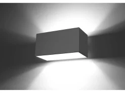 Sollux QUAD MAXI - 2 Light Up Down Flush Wall Gris claro