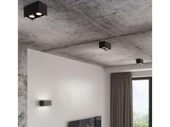 Sollux QUAD MAXI - 2 Light Up Down Flush Wall Gris claro