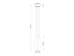 Sollux Sula Lámpara de Techo Suspendida Cluster Madera Natural
