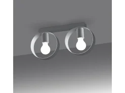 Sollux Titran Plafón Semi Empotrado Blanco