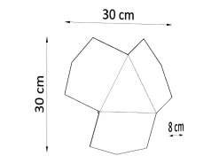 Sollux TRE - Aplique de 2 luces Blanca, G9