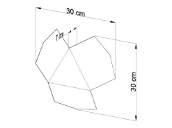 Sollux TRE - Aplique de 2 luces Blanca, G9