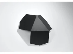 Sollux TRE - Aplique de pared 2 luces Negro, G9