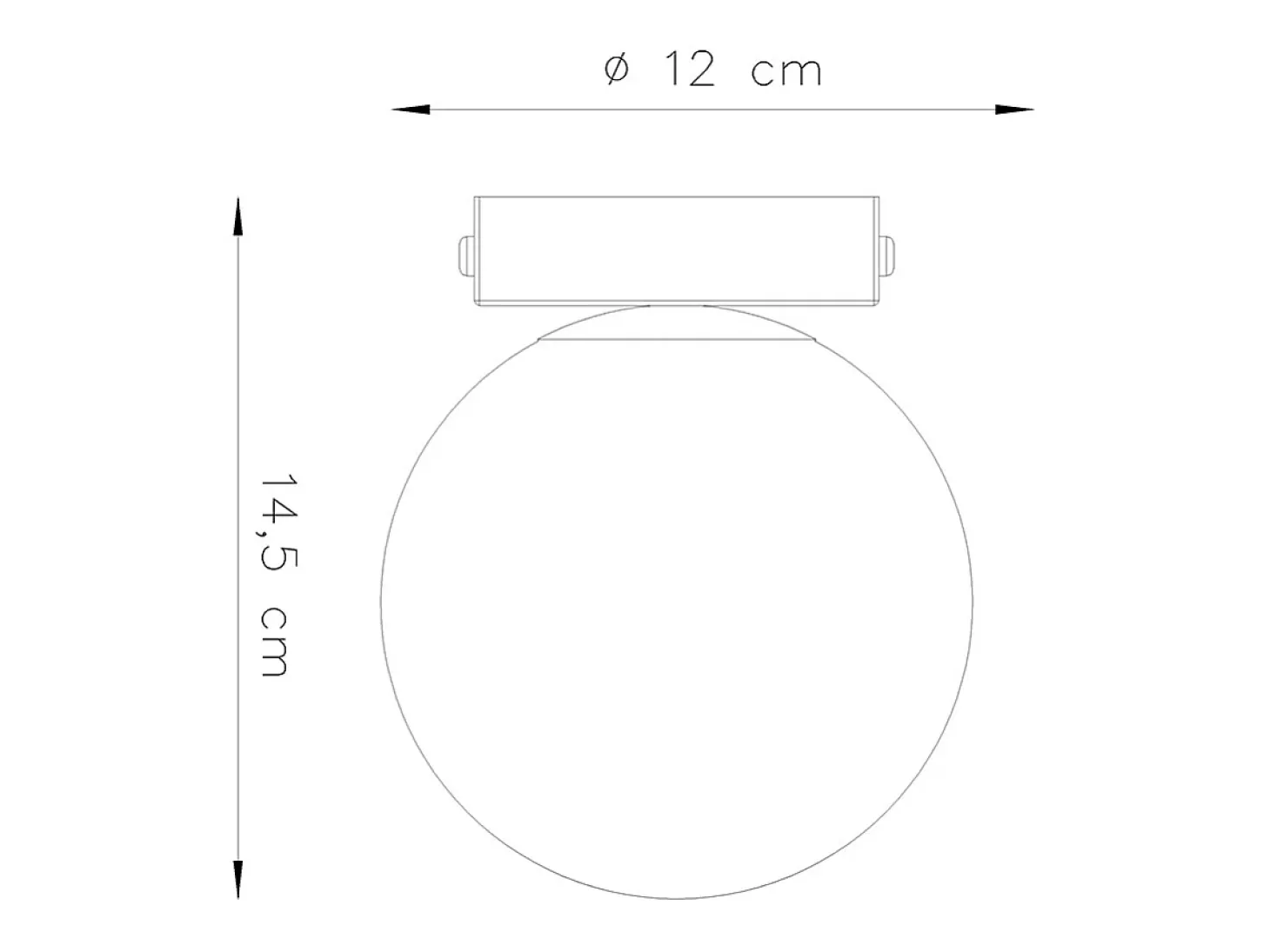 Sollux Yoli Plafón Globe Blanco