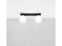 Sollux Yoli Plafón Globe Negro