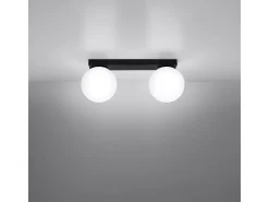 Sollux Yoli Plafón Globe Negro