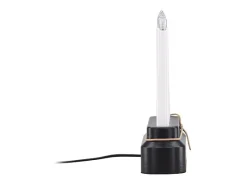 Soporte de adviento eléctrico Näsfjället de 4 luces, color negro.