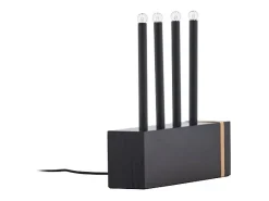 Soporte de adviento Fjällberget eléctrico 4 luces negro.