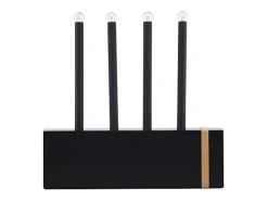 Soporte de adviento Fjällberget eléctrico 4 luces negro.