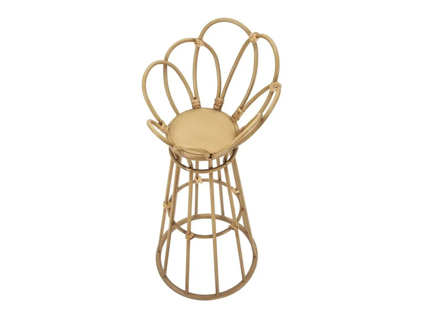 Soporte para macetas de metal y ratán estilo boho chic Panama Tower