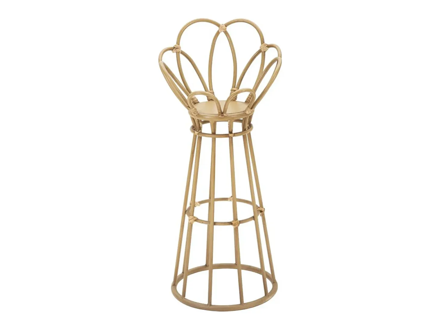 Soporte para macetas de metal y ratán estilo boho chic Panama Tower