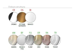 Sosp. Cromo 1 Luce Vetro Fume