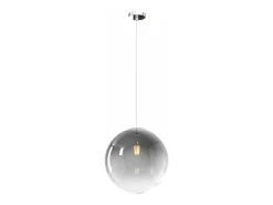 Sosp. Cromo 1 Luce Vetro Grande Fumé