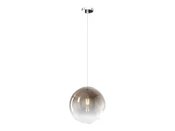Sosp. Cromo 1 Luce Vetro Medio Bronzo