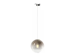 Sosp. Cromo 1 Luce Vetro Piccolo Bronzo